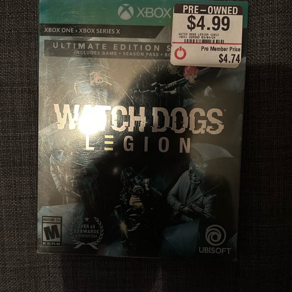 Watch Dogs Legion Steelbook Xbox One